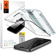 SPIGEN GLASS TR EZ FIT HD 1 PACK FC BLACK FOR IPHONE 15 PRO