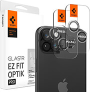 SPIGEN GLASS TR EZ FIT OPTIK PRO 2 PACK CRYSTAL CLEAR FOR IPHONE 15/15 PLUS