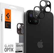 SPIGEN GLASS TR OPTIK 2 PACK BLACK FOR IPHONE 15/15 PLUS/14/14 PLUS