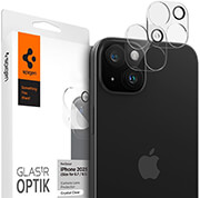 SPIGEN GLASS TR OPTIK 2 PACK CRYSTAL CLEAR FOR IPHONE 15/15 PLUS/14/14 PLUS