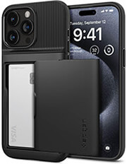 SPIGEN SPIGEN SLIM ARMOR CS BLACK FOR IPHONE 15 PRO