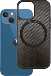4SMARTS 4SMARTS CARBON CASE WITH ULTIMAG FOR APPLE IPHONE 13 BLACK