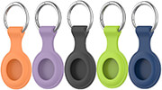 4SMARTS 4SMARTS SILICONE CASE SET FOR AIRTAGS GREEN PURPLE BLACK BLUE ORANGE