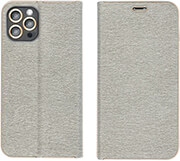 ΘΗΚΗ LUNA BOOK GOLD FOR SAMSUNG S24 ULTRA SILVER