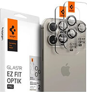 SPIGEN GLASS TR EZ FIT OPTIK PRO 2 PACK NATURE TITANIUM FOR IPHONE 15 PRO/15 PRO MAX