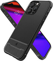 SPIGEN RUGGED ARMOR MAGSAFE MATTE BLACK FOR IPHONE 15 PRO MAX