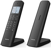 PHILIPS PHILIPS M4701B/GRS ΜΑΥΡΟ ΑΣΥΡΜΑΤΟ ΤΗΛΕΦΩΝΟ ΜΕ ΦΩΤΙΖΟΜΕΝΗ ΟΘΟΝΗ