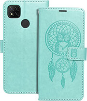 MEZZO BOOK CASE FOR XIAOMI REDMI 9C / 9C NFC DREAMCATCHER GREEN