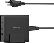 HAMA 200017 UNIVERSAL USB-C CHARGING STATION, POWER DELIVERY (PD), 5-20V/65W, BLACK
