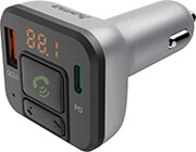 HAMA 14169 FM TRANSMITTER WITH BLUETOOTH&REG; AND HANDS-FREE FUNCTION