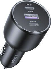 UGREEN CAR CHARGEREC705 130W 5A 1 X USB-A + 2 X TYPE-C GREY