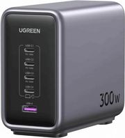 UGREEN DESKTOP CHARGER CD333 NEXODE. 300W 5A 1 X USB-A + 4 X TYPE-C GREY