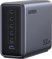 UGREEN DESKTOP CHARGER NEXODE X759. 500W 5A 1 X USB-A + 5 X TYPE-C GREY