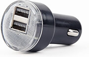 ENERGENIE ENERGENIE 2-PORT USB CAR CHARGER 2.1 A BLACK