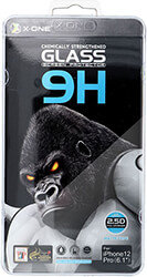 X-ONE FULL COVER EXTRA STRONG MATTE FOR IPHONE 15 PLUS TEMPERED GLASS 9H