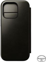 NOMAD NOMAD LEATHER FOLIO GREEN CHROME FOR IPHONE 16 PRO