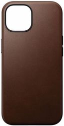 NOMAD NOMAD MODERN LEATHER CASE BROWN FOR IPHONE 15 PLUS