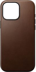 NOMAD NOMAD MODERN LEATHER CASE BROWN FOR IPHONE 16 PRO MAX