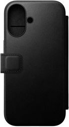 NOMAD NOMAD MODERN LEATHER FOLIO BLACK FOR IPHONE 16