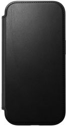 NOMAD NOMAD MODERN LEATHER FOLIO BLACK FOR IPHONE 16 PRO
