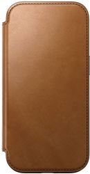 NOMAD NOMAD MODERN LEATHER FOLIO ENGLISH TAN-C FOR IPHONE 16 PRO