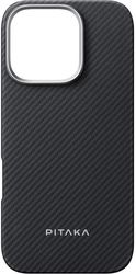 PITAKA PITAKA MAGEZ CASE 5 BLACK/GREY TWILL FOR IPHONE 16 PRO