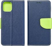 OEM FANCY BOOK CASE FOR NOKIA 230 NAVY/LIME