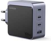 CHARGER GAN UGREEN X565 100W PDX3+QC4.0 GRAY 35043