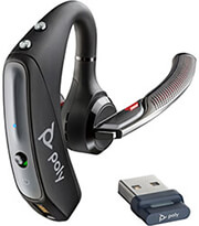 POLY POLY VOYAGER 5200 USB-A BLUETOOTH HEADSET +BT700 DONGLE CASE CHARGER