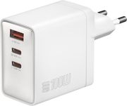 4SMARTS WALL CHARGER GAN POCKET 100W 2X TYPE-C + USB WHITE