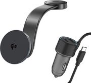 4SMARTS CAR WIRELESS CHARGING QI2 SET GREY