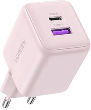 ΦΟΡΤΙΣΤΗΣ ΣΠΙΤΙΟΥ GAN PD 30W UGREEN X516 USB + TYPE-C PINK