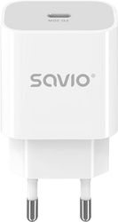 SAVIO SAVIO LA-09 WALL USB CHARGER WHITE 30W