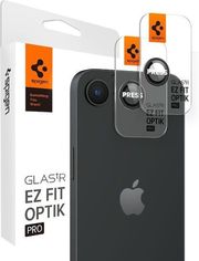 SPIGEN GLASS TR EZ FIT OPTIK PRO 2 PACK BLACK FOR IPHONE SE 2025