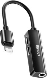 BASEUS BASEUS L52 LIGHTNING TO LIGHTNING / 3.5MM AUDIO ADAPTER BLACK CALL52-01