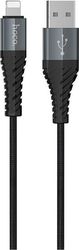 HOCO USB-A TO LIGHTNING CABLE X38 COOL 18W 2A 1M BLACK