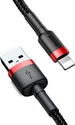 BASEUS CAFULE USB-A TO LIGHTNING CABLE 18W 2.4A 0.5M RED CALKLF-A19
