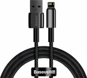 USB-A TO LIGHTNING CABLE BASEUS TUNGSTEN GOLD 20W 2.4A 1M BLACK CALWJ-01