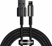BASEUS TUNGSTEN GOLD USB-A TO LIGHTNING CABLE 20W 2.4A 2M BLACK CALWJ-A01