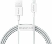 BASEUS SUPERIOR SERIES USB-A TO MICROUSB CABLE 18W 2A 1M WHITE CAMYS-02