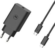MOTOROLA MOTOROLA SJMC682 ΜΑΥΡΟΣ ΤΑΧΥΦΟΡΤΙΣΤΗΣ 68W TYPE-C ΜΕ GANFAST ΚΑΙ ΚΑΛΩΔΙΟ 1Μ TYPE-C ΣΕ TYPE-C