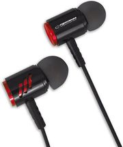 ESPERANZA ESPERANZA METAL EARPHONES WITH MICROPHONE EH207 BLACK/RED