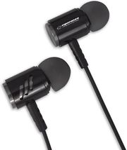 ESPERANZA ESPERANZA METAL EARPHONES WITH MICROPHONE EH207 BLACK/SILVER
