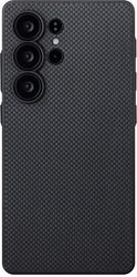 PITAKA PIN BUTTON CASE BLACK/GREY PLAIN FOR SAMSUNG GALAXY S25 ULTRA