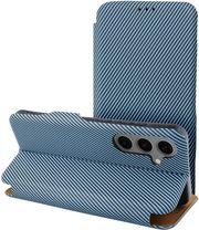 FOLIO SIDE MAGNET BOOK CASE FOR SAMSUNG S25 PLUS BLUE