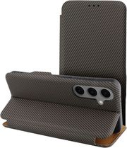 FOLIO SIDE MAGNET BOOK CASE FOR SAMSUNG S25 PLUS BROWN