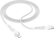 LAMTECH HQ UNBREAKABLE CABLE TYPE-C TO LIGHTNING WHITE 1M LAM112754