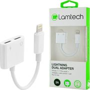 LAMTECH LAMTECH DUAL LIGHTNING ADAPTER 4 IN 1 2A LAM020731