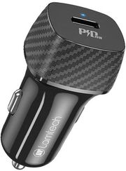 LAMTECH LAMTECH PREMIUM FAST IN-CAR CHARGER TYPE-C PD25W BLACK LAM112785