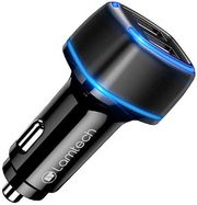 LAMTECH LAMTECH 2XUSB 2,4A CAR CHARGER FOR MOBILE PHONES BLACK LAM081741